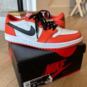 Nike Air Jordan Low OG - Black, White, and Orange